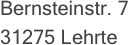 Bernsteinstr. 7 31275 Lehrte  